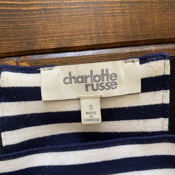 Nautical Striped Mini Skirt - Picture 4 of 4